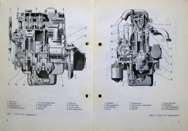 Mercedes-Benz OM 636 VI-E Diesel 1960 Betriebsanleitung (8692)